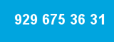 929 675 36 31 929 675 36 31